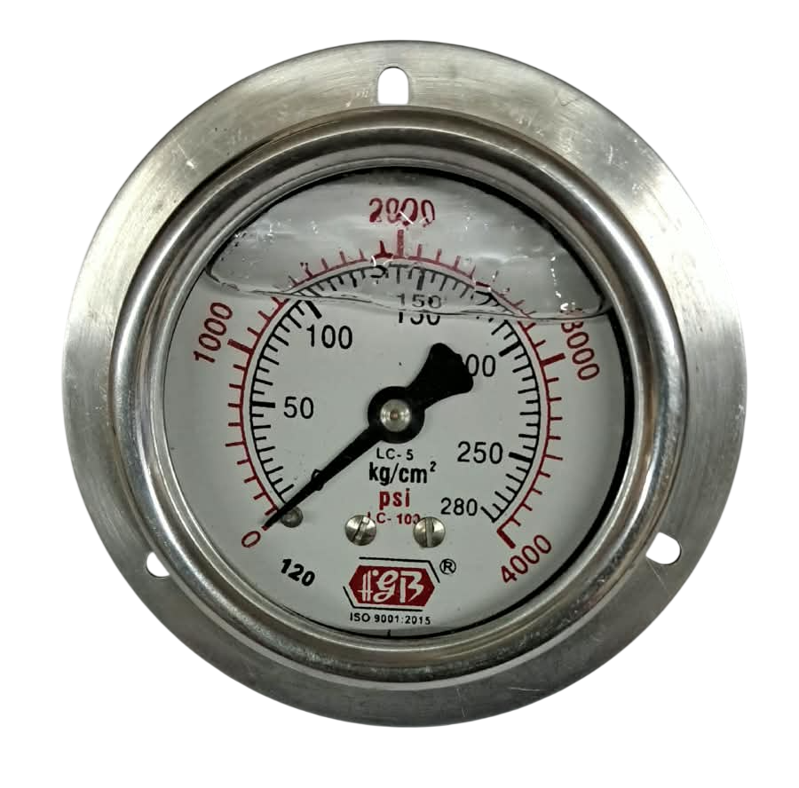 Hydraulic Glycerine Filled Pressure Gauge Manufactured by FGB in India