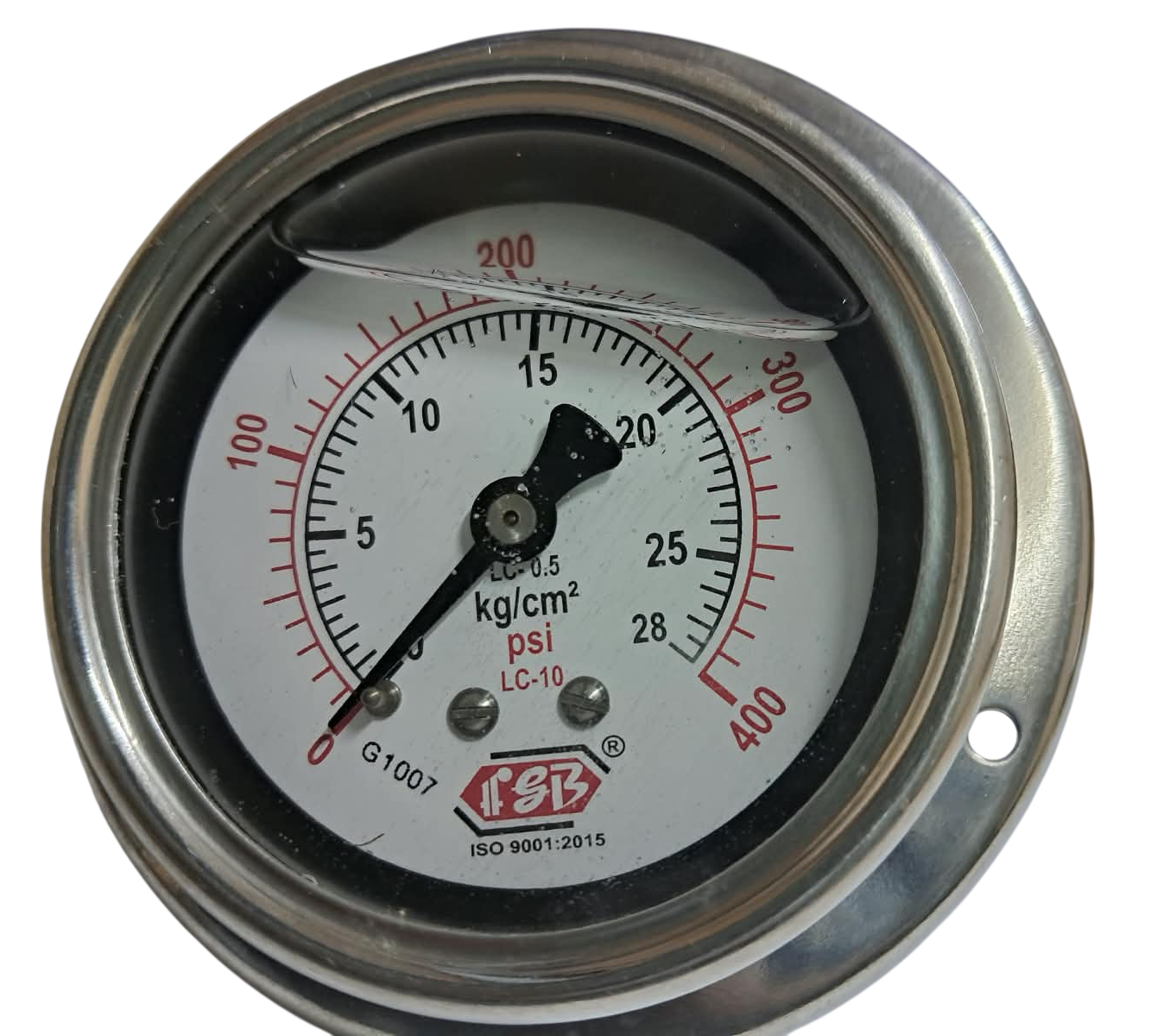 21/2"dial0-400 psi 1/4 bsp bcpm complete ss glycerin filled