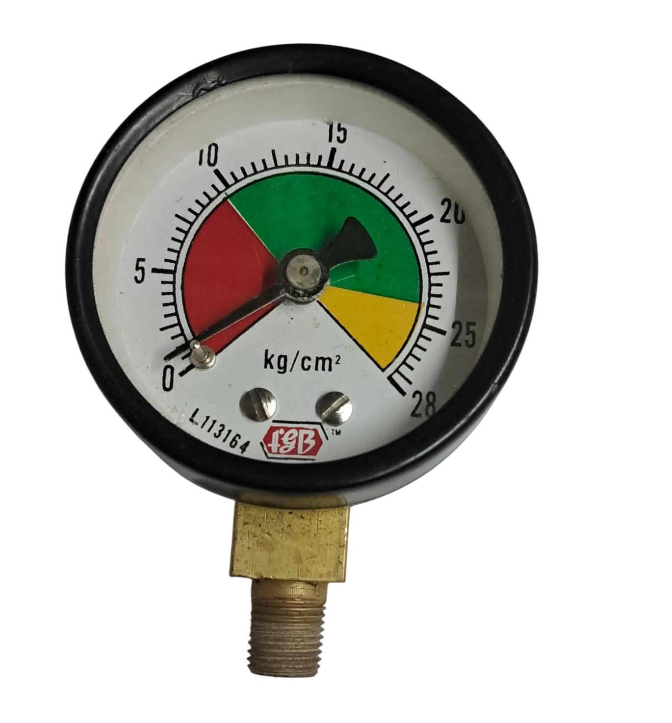 2"dial0-28kg 1/8 npt bottom ms casing internal brass