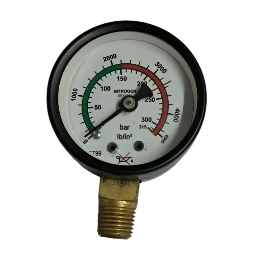 2"dial0-315 bar 1/4 npt bottom nitrogen
