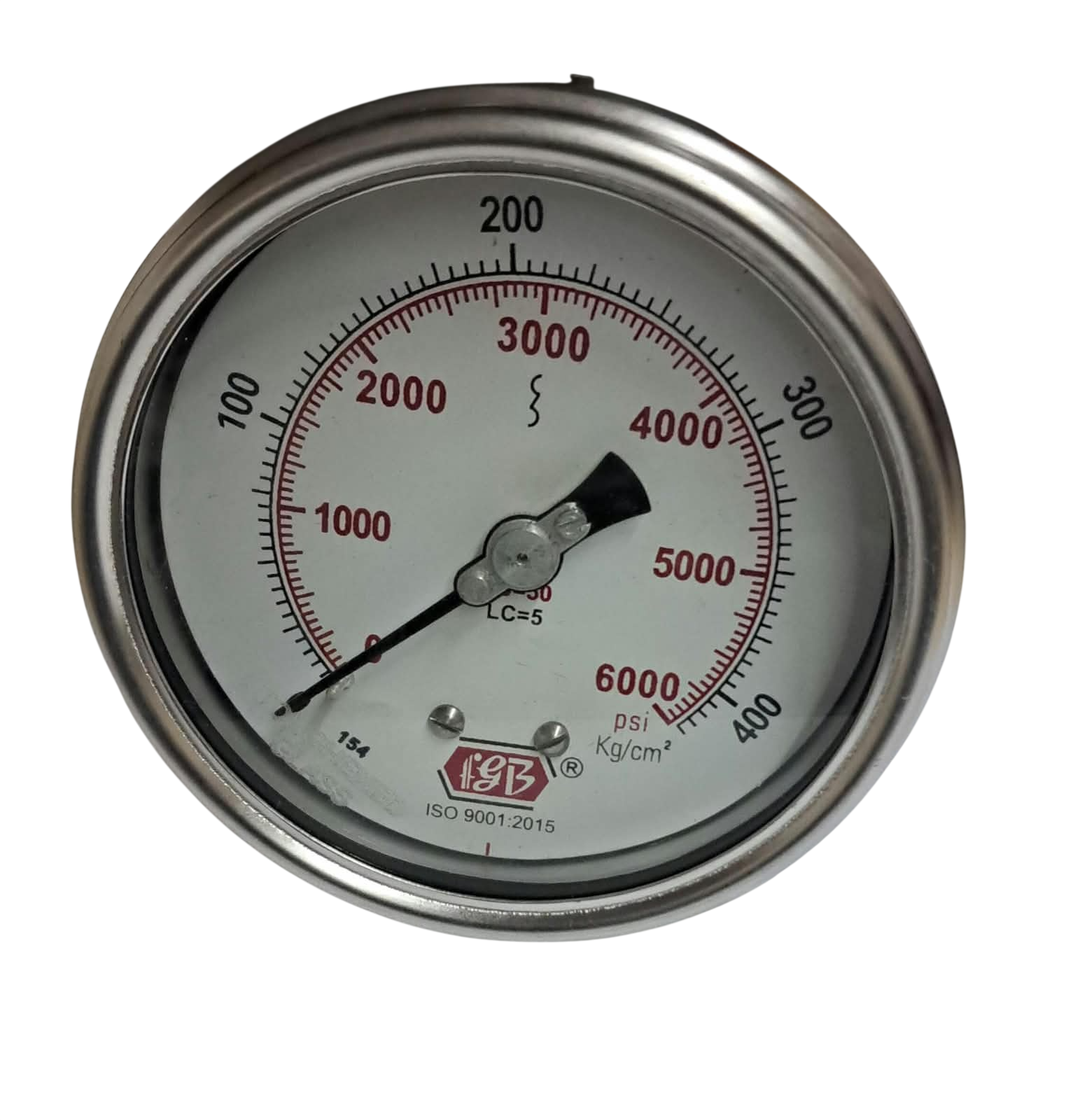 4"dial 0-400 kg 3/8 bsp sbcpm complete ss
